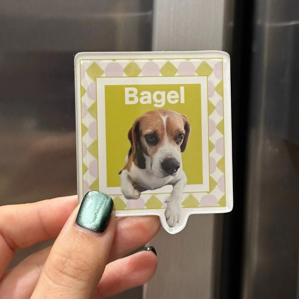 Custom Square Pet Fridge Magnet