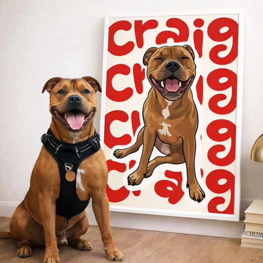 Custom Pet Name Portrait