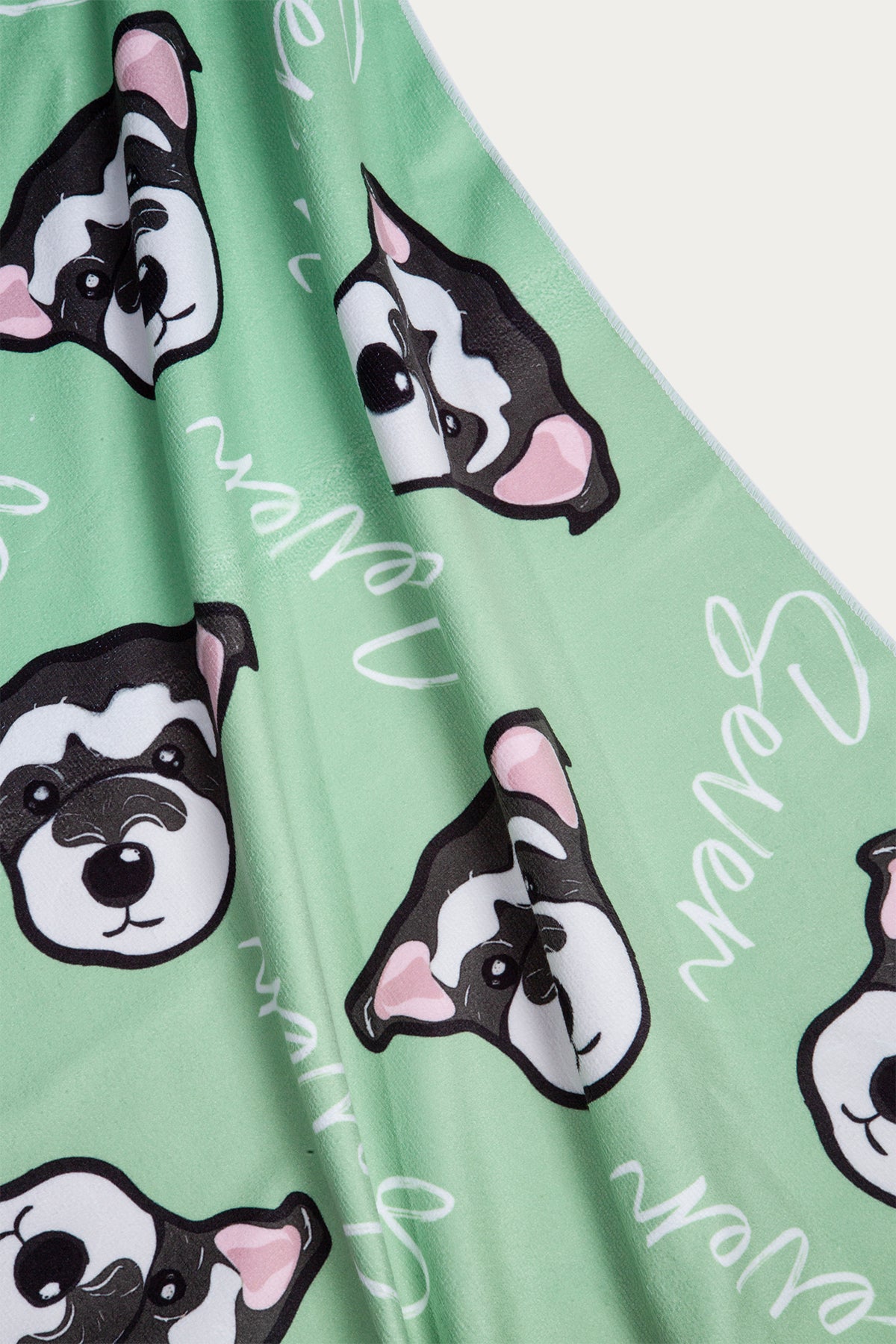 Custom Pet Graphic Beach Towel | Personalized Colorful Pet Portrait Towel – Soft Microfiber