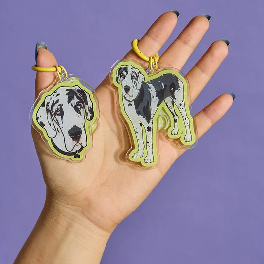 Custom Pet Shape Acrylic Keychain