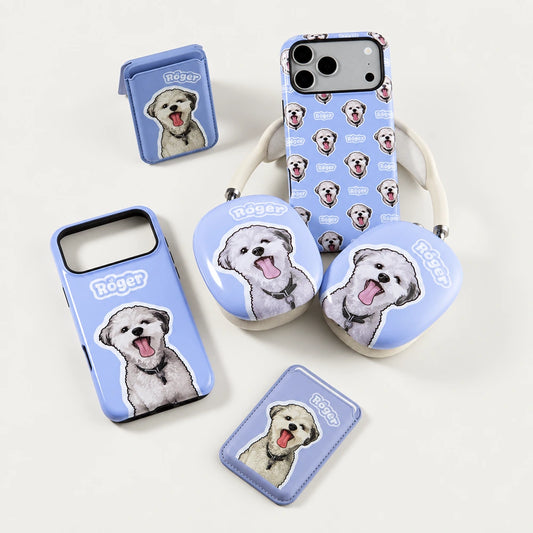 Custom Pet Portrait AirPods Max Case