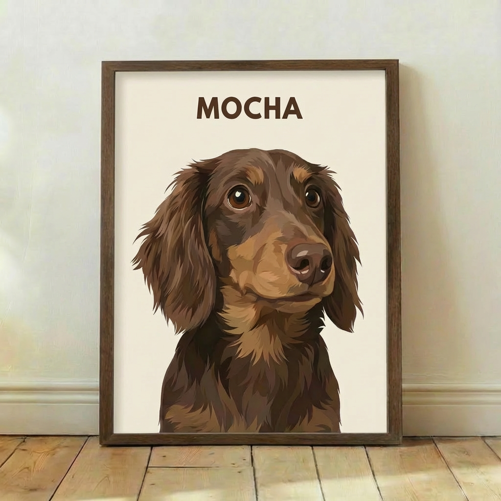 The Modernist: Custom Pet Vector Portrait