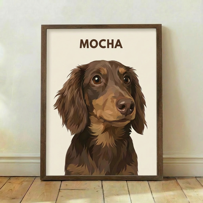 The Modernist: Custom Pet Vector Portrait