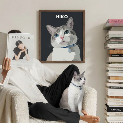 The Modernist: Custom Pet Vector Portrait