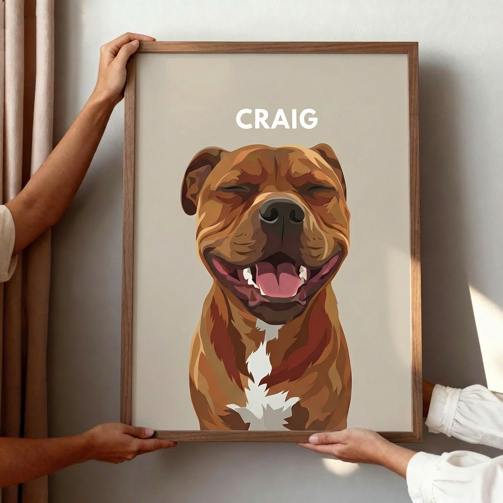 The Modernist: Custom Pet Vector Portrait