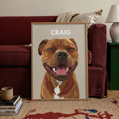 The Modernist: Custom Pet Vector Portrait