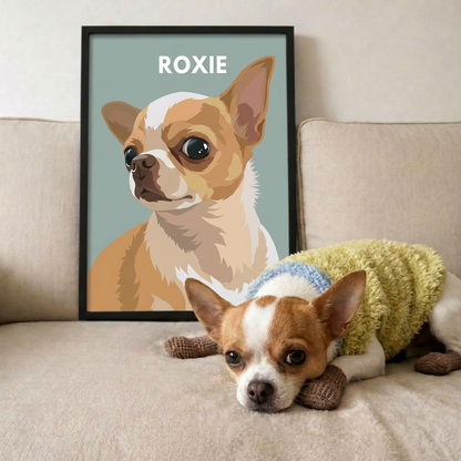 The Modernist: Custom Pet Vector Portrait
