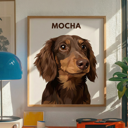 The Modernist: Custom Pet Vector Portrait