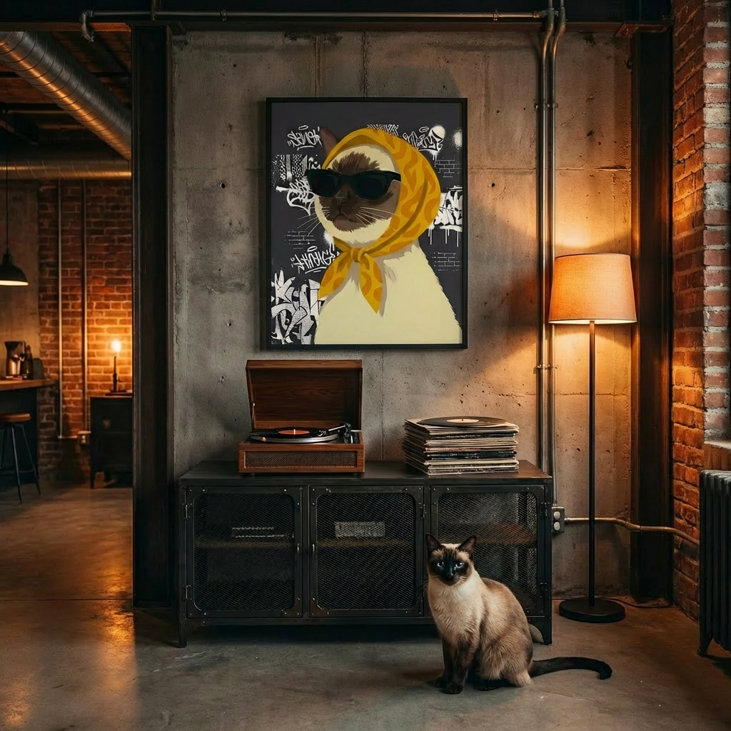 Custom Street Style Pet Portrait