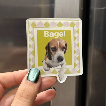 Custom Square Pet Fridge Magnet
