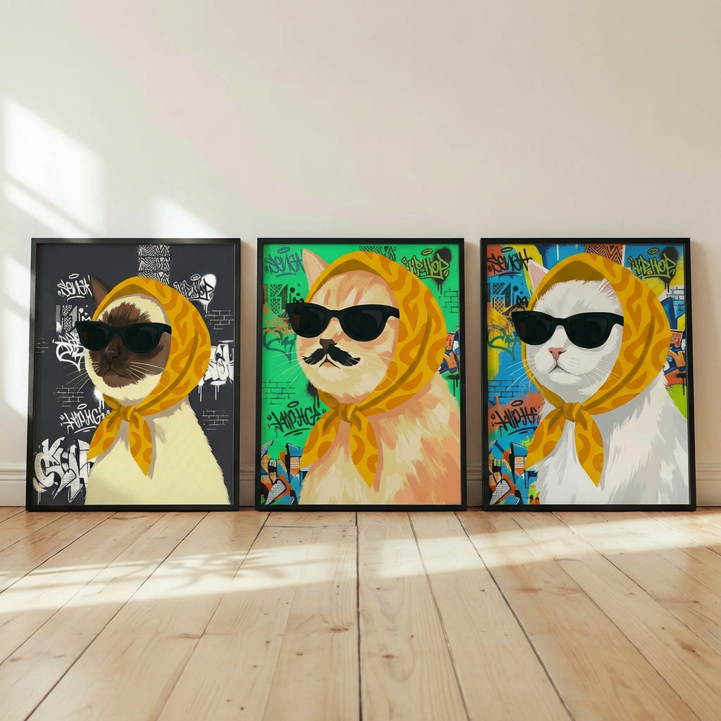 Custom Street Style Pet Portrait