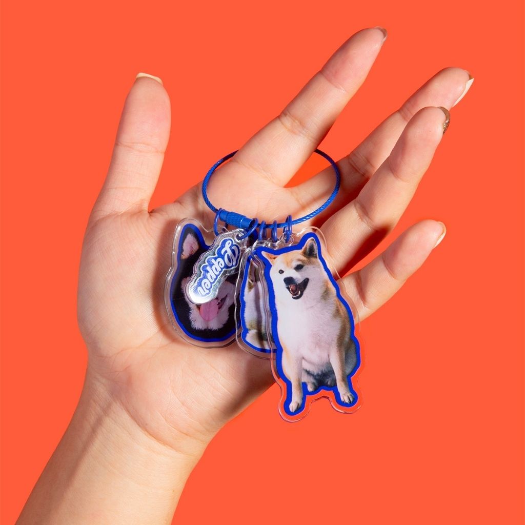 Custom Multi-Charm Pet Keychain