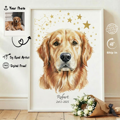 Custom Pet Memorial Portrait