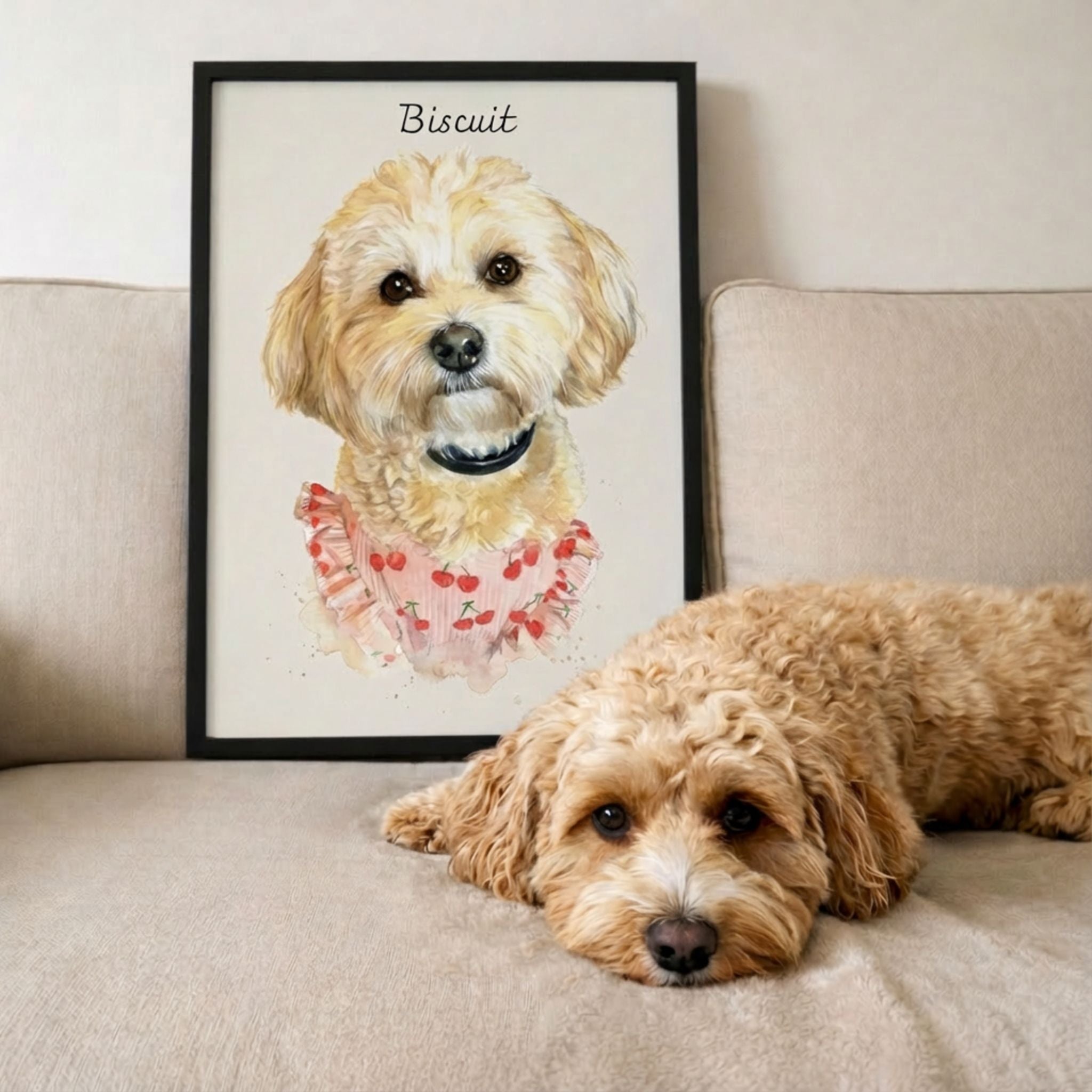 Custom Pet Watercolor Portrait