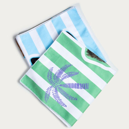 Custom Pet Beach Towel with Striped Background