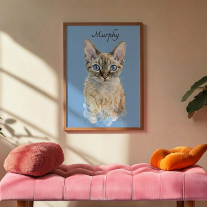 Custom Pet Watercolor Portrait