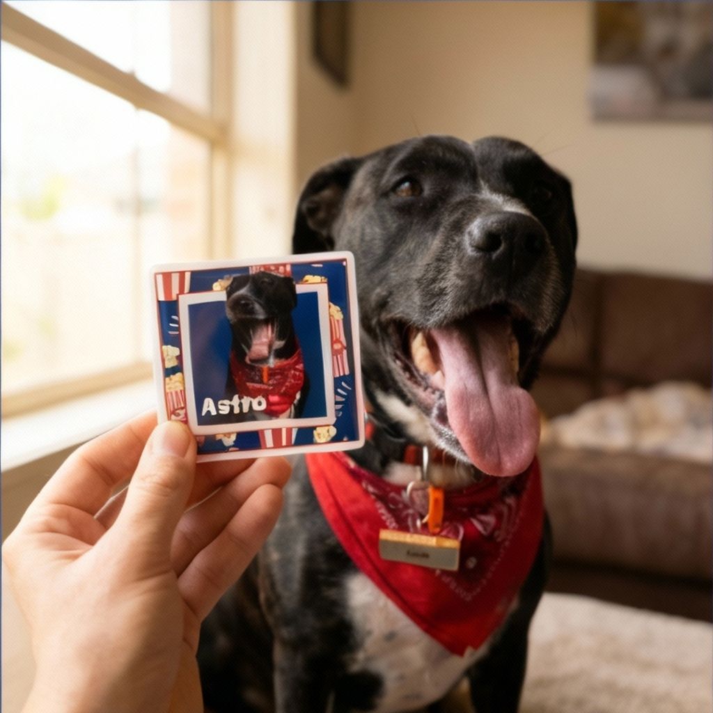 Custom Square Pet Fridge Magnet