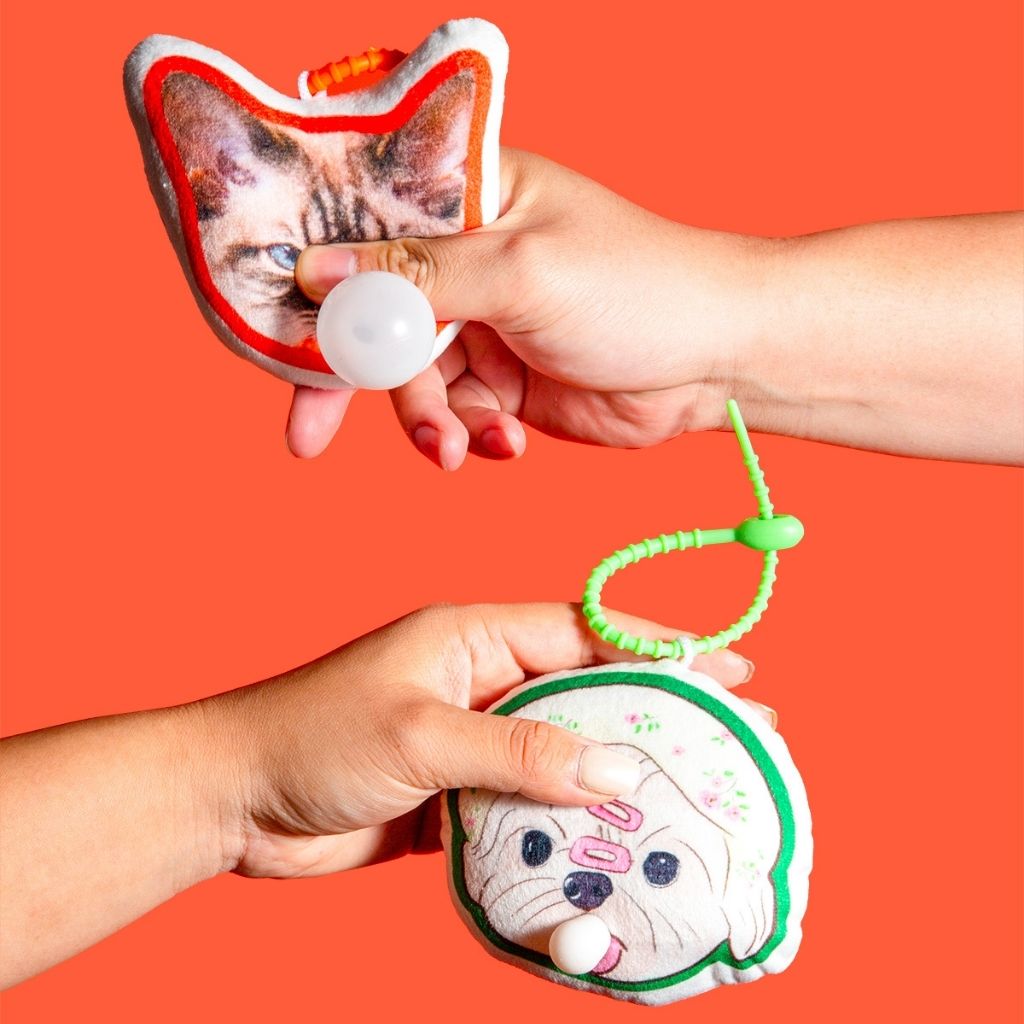 Custom Pet Bubble Keychain