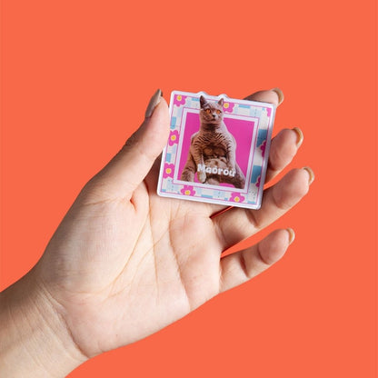 Custom Square Pet Fridge Magnet
