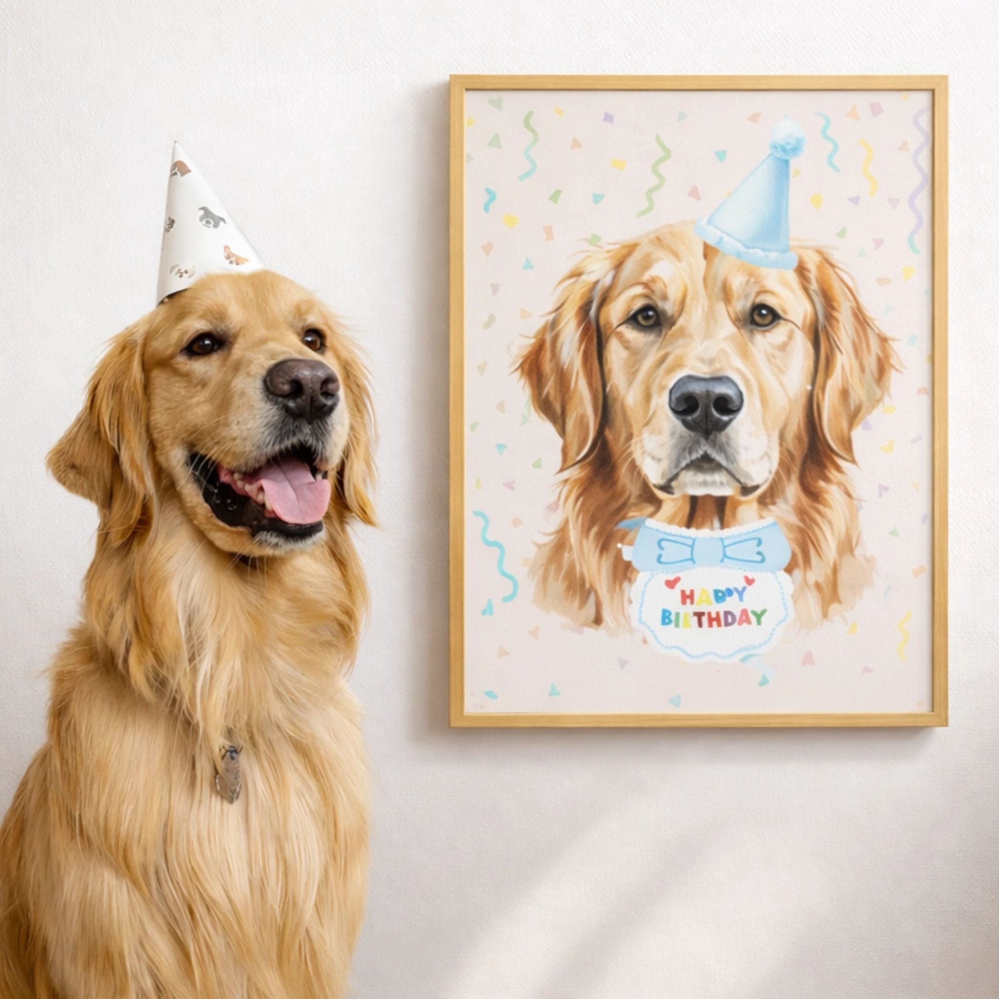 Custom Pet Birthday Portrait