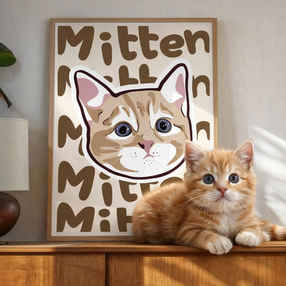 Custom Pet Name Portrait