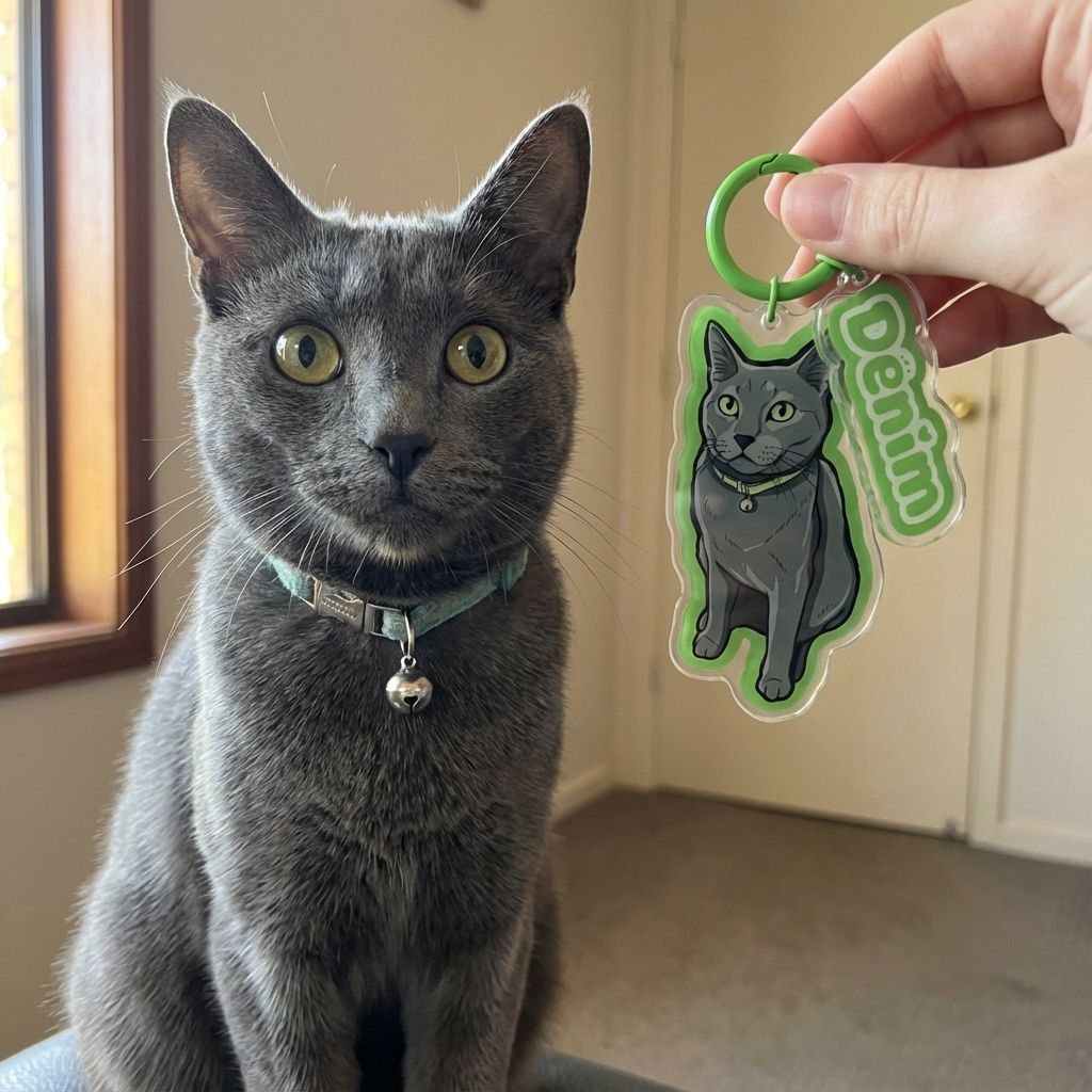 Custom Pet Shape Acrylic Keychain