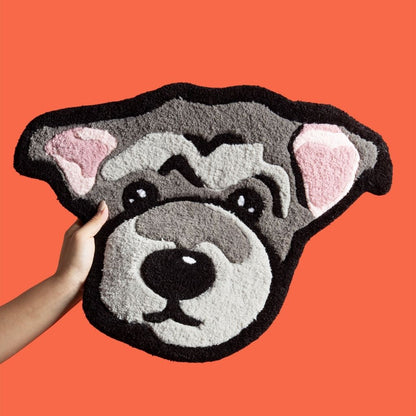 Custom Pet Shaped Tufted Rug with Name