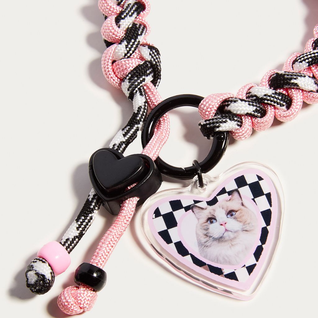 Custom Pet ID Tag with Name | Heart-Shaped