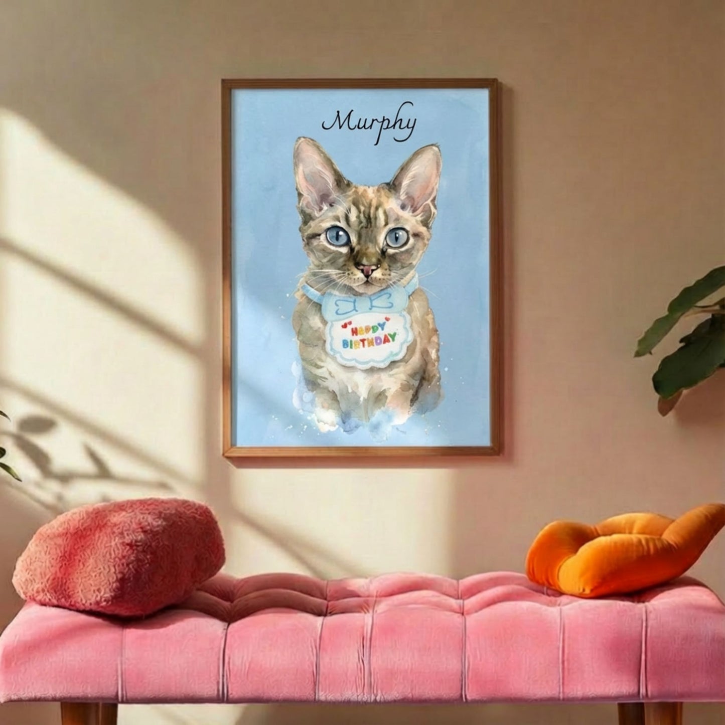 Custom Pet Birthday Portrait