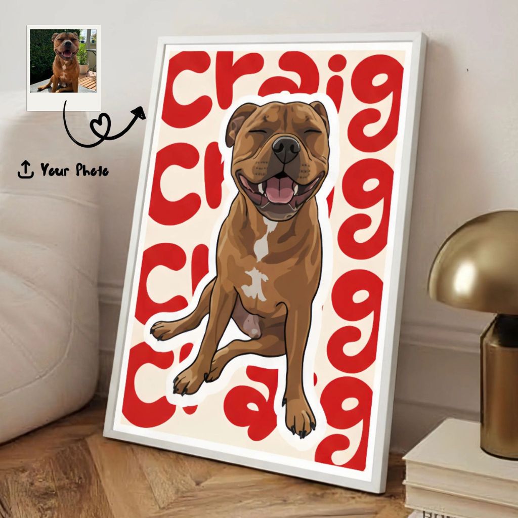 Custom Pet Name Portrait