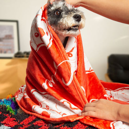 Custom Pet Line Art Blanket