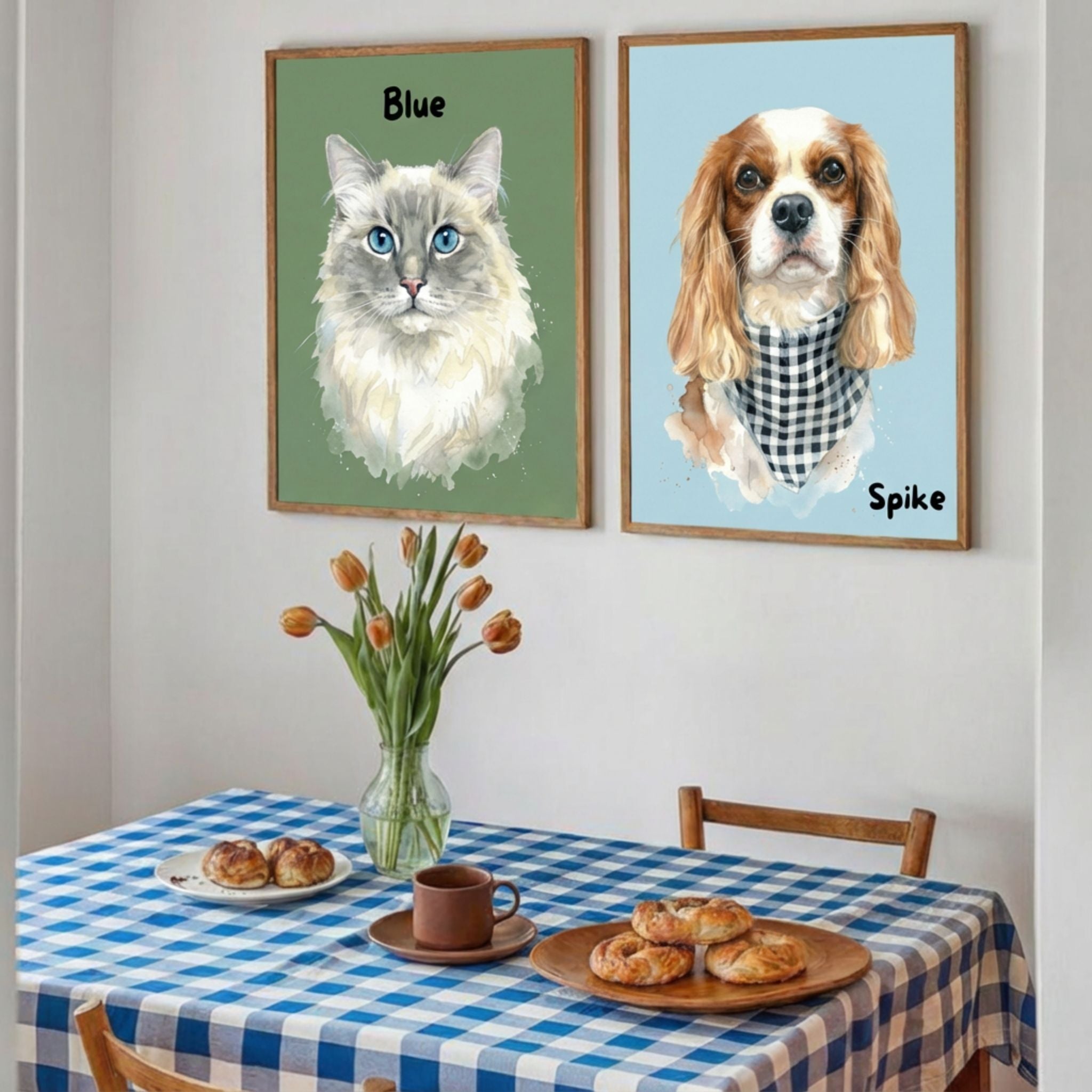 Custom Pet Watercolor Portrait