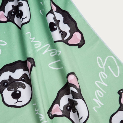 Custom Pet Graphic Beach Towel