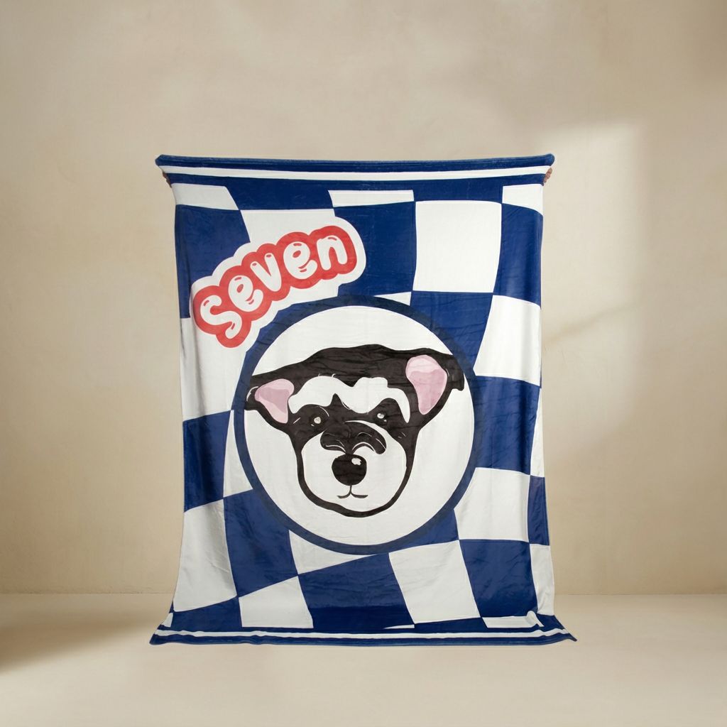 Custom Checkered Pet Blanket