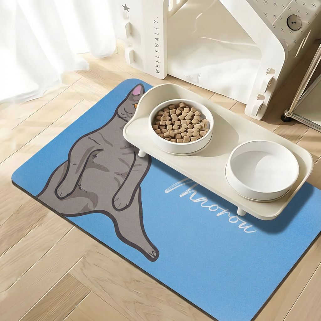 Custom Pet Graphic Diatomite Bath Mat