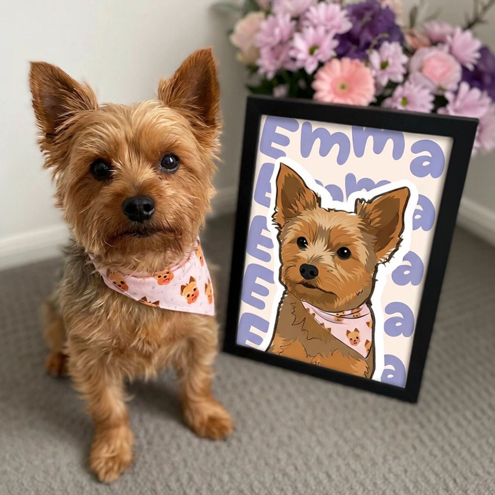 Custom Pet Name Portrait