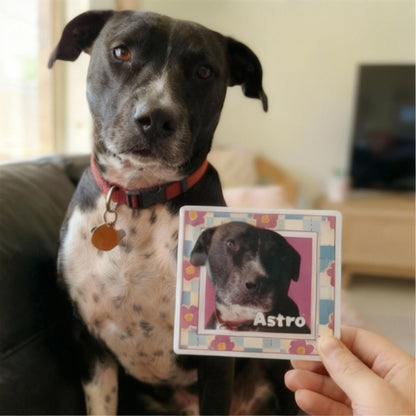 Custom Square Pet Fridge Magnet