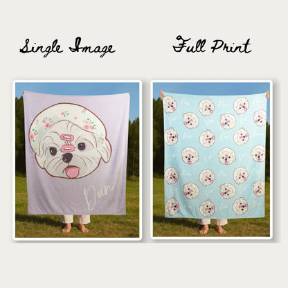 Custom Pet Graphic Blanket