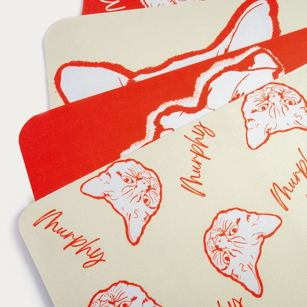 Custom Pet Line Art Diatomite Bath Mat