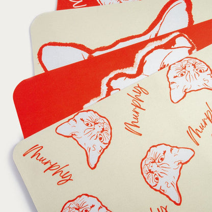Custom Pet Line Art Diatomite Bath Mat