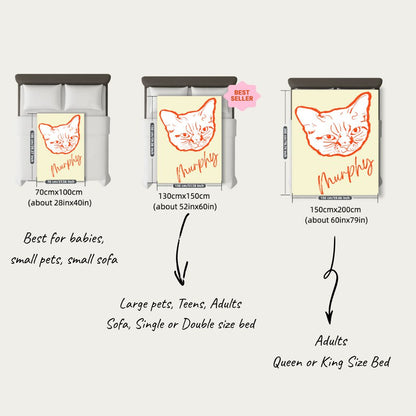 Custom Checkered Pet Blanket