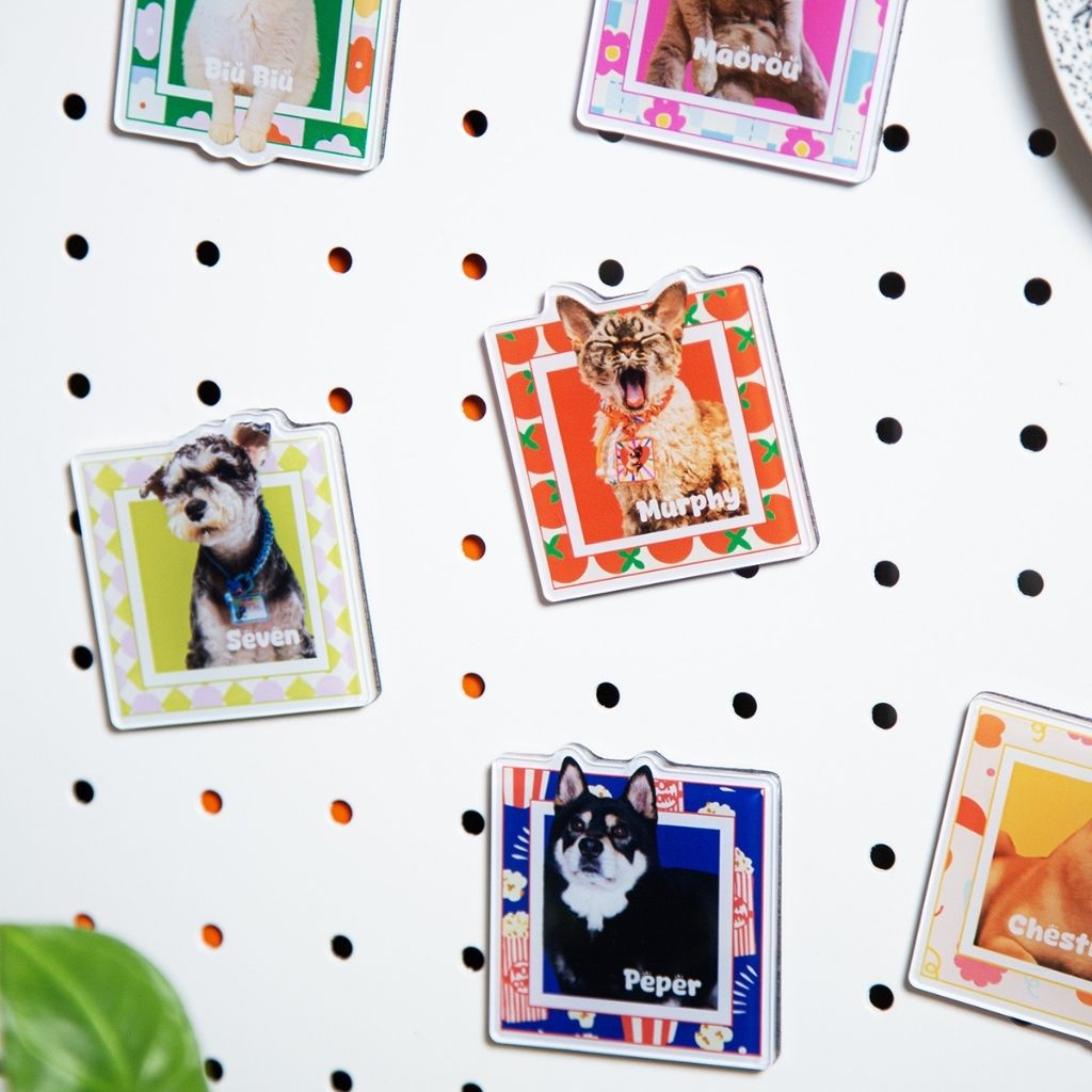 Custom Square Pet Fridge Magnet