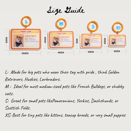 Custom Pet ID Tag with Name | Mini Driver’s License