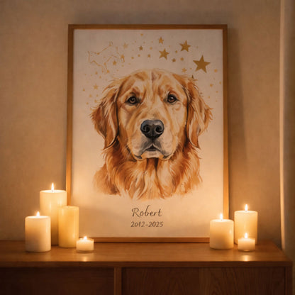 Custom Pet Memorial Portrait