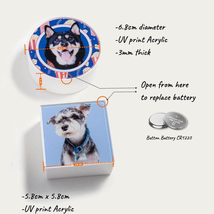 Custom LED Lightbox Pet Acrylic Fridge Magnet