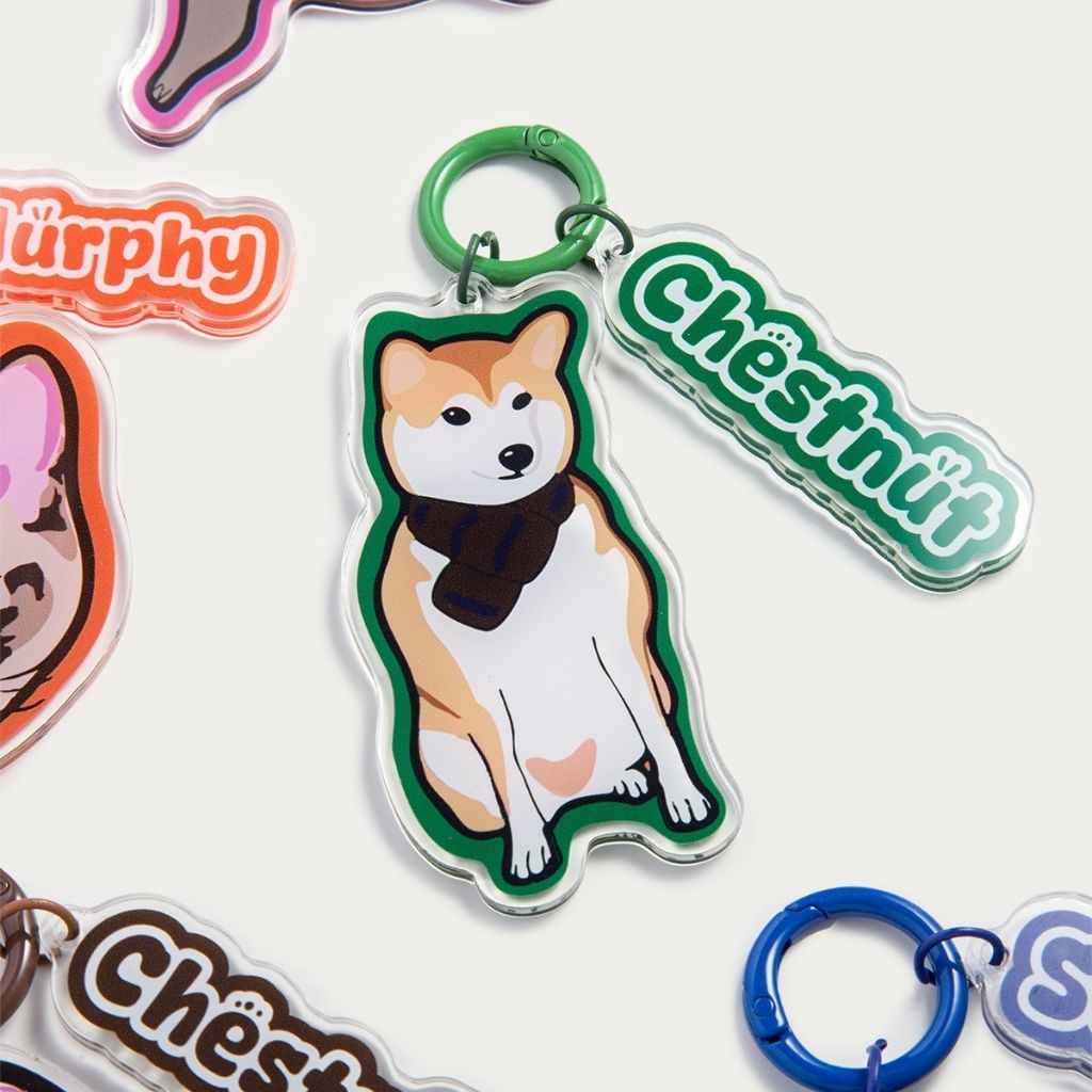 Custom Pet Shape Acrylic Keychain