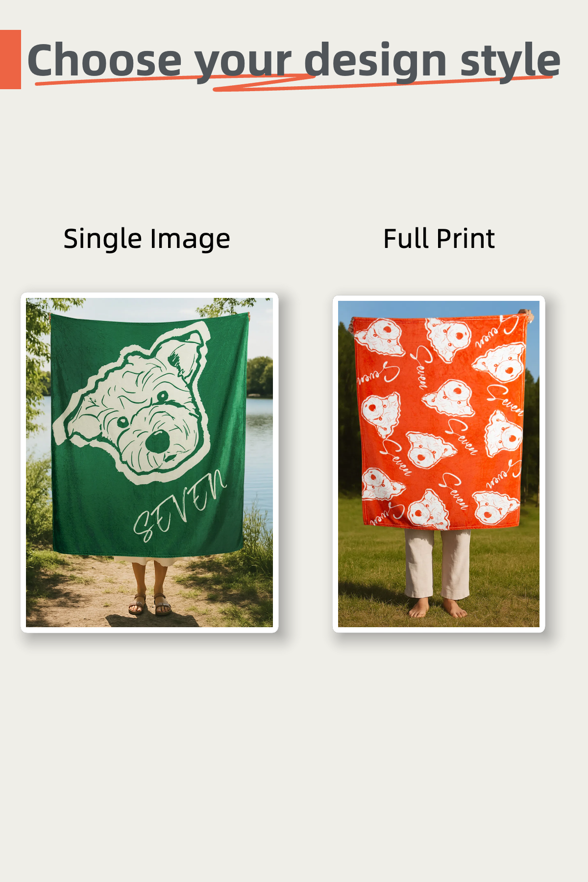 Custom Pet Line Art Fleece Blanket | Personalized Cat & Dog Portrait Throw