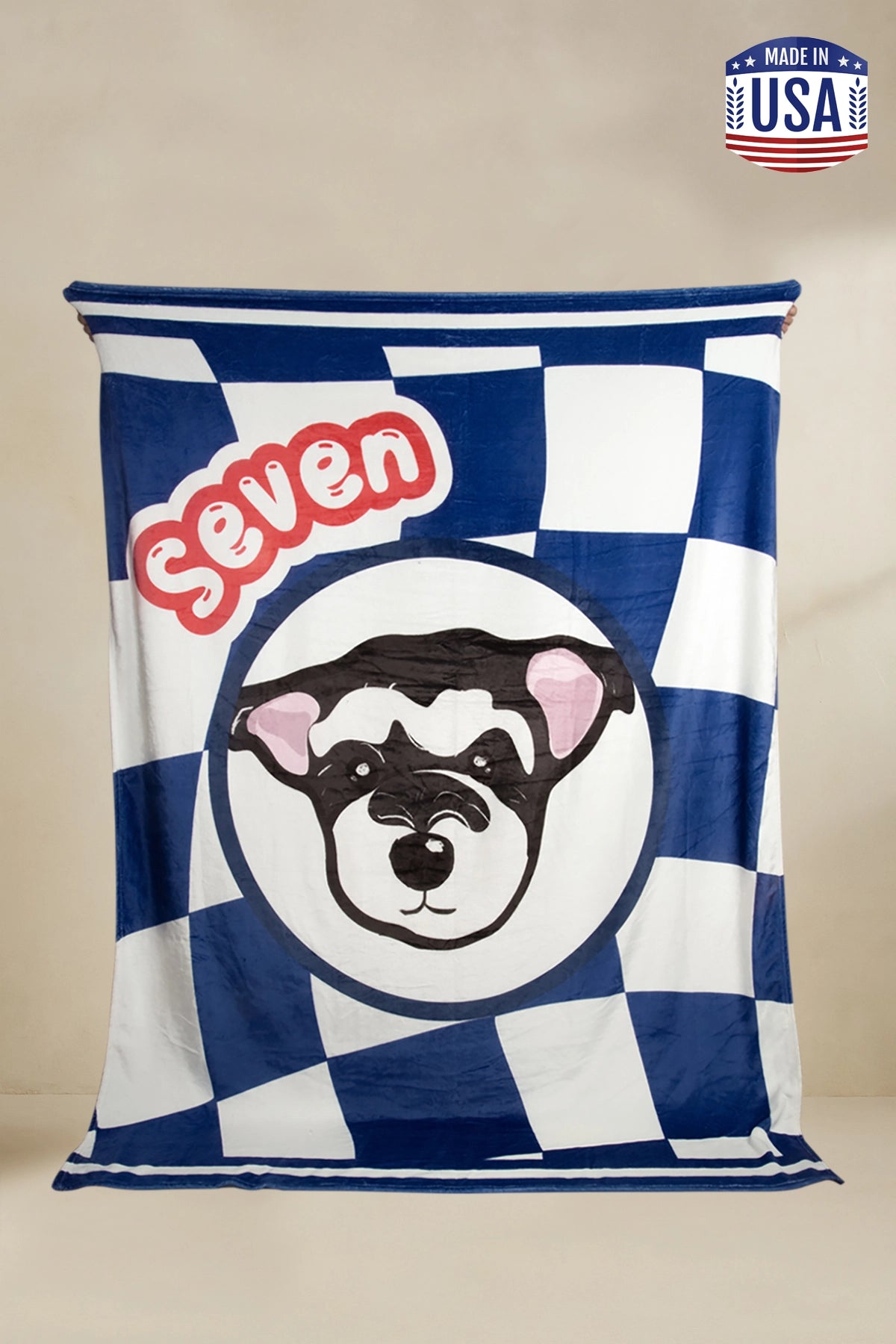 Custom Checkered Pet Blanket