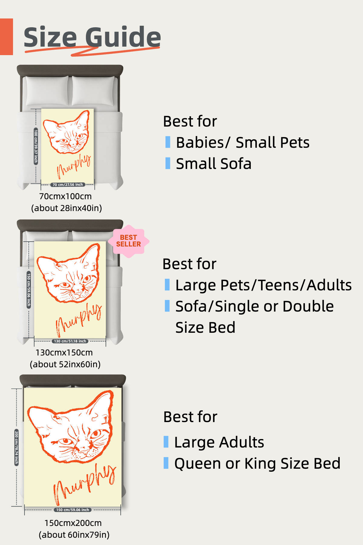 Custom Checkered Pet Blanket – Personalized Plush or Sherpa Throw with Pet Portrait | Graphic or Line Art Option