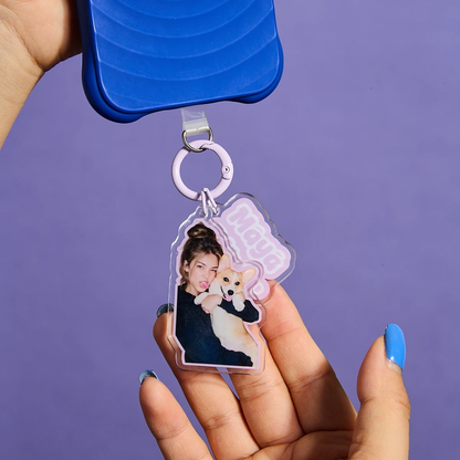 Custom Pet & People Portrait Acrylic Keychain
